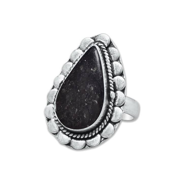 Handmade Jewels - Wholesale Multi-Stone Ring - Nuummite Rings – Handmade, Silver-Plated, Grounding (Made To Order)6