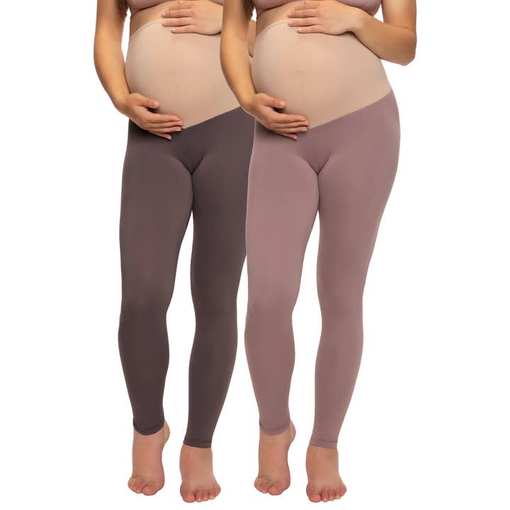 Felina - Wholesale Fashion Leggings - Maternity - Velvety Soft Maternity Leggings 2-Pack