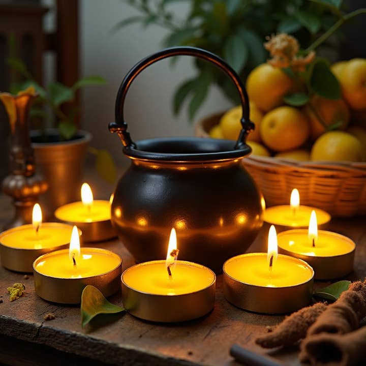 6 Bougies Parfumées Sorbet Citron 120g/4,23oz pour la vente par House Of Potion Magic