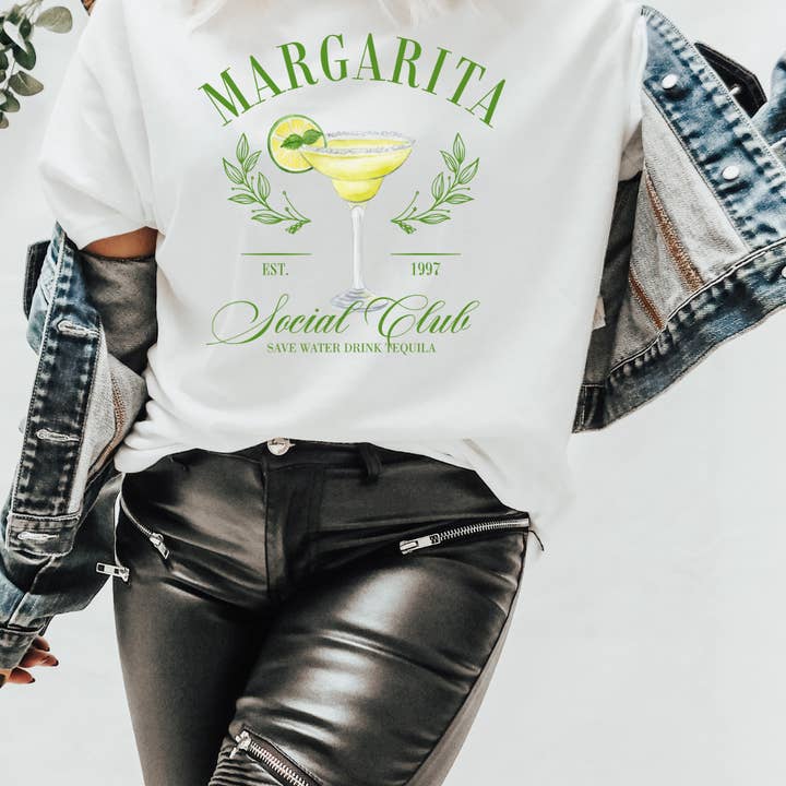 T5141 - MARGARITA SOCIALA KLUBB för wholesale av Bar B Tees