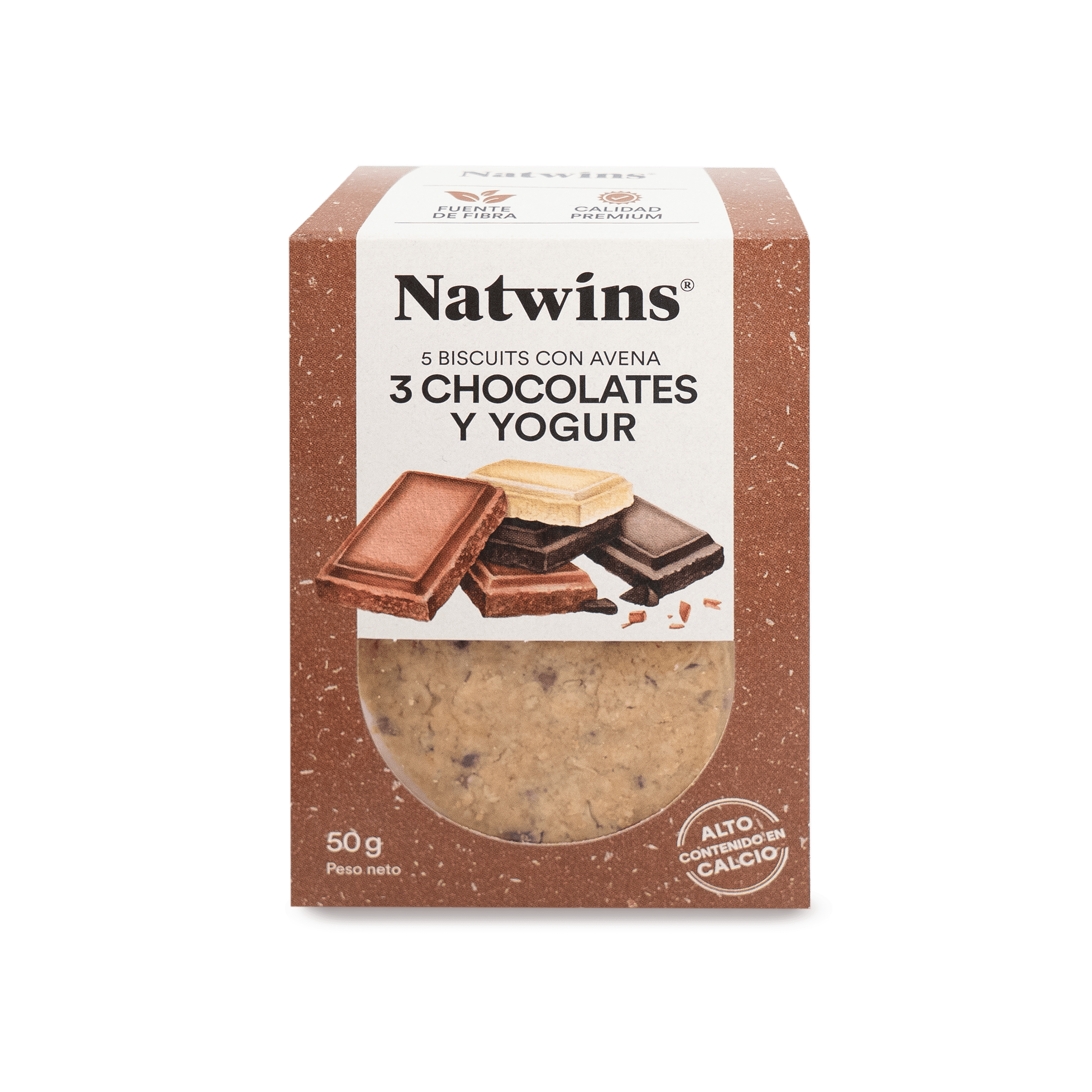 Gourmandise - Wholesale Cookie - Chocolate and yoghurt cookies Natwins 50 gr.0