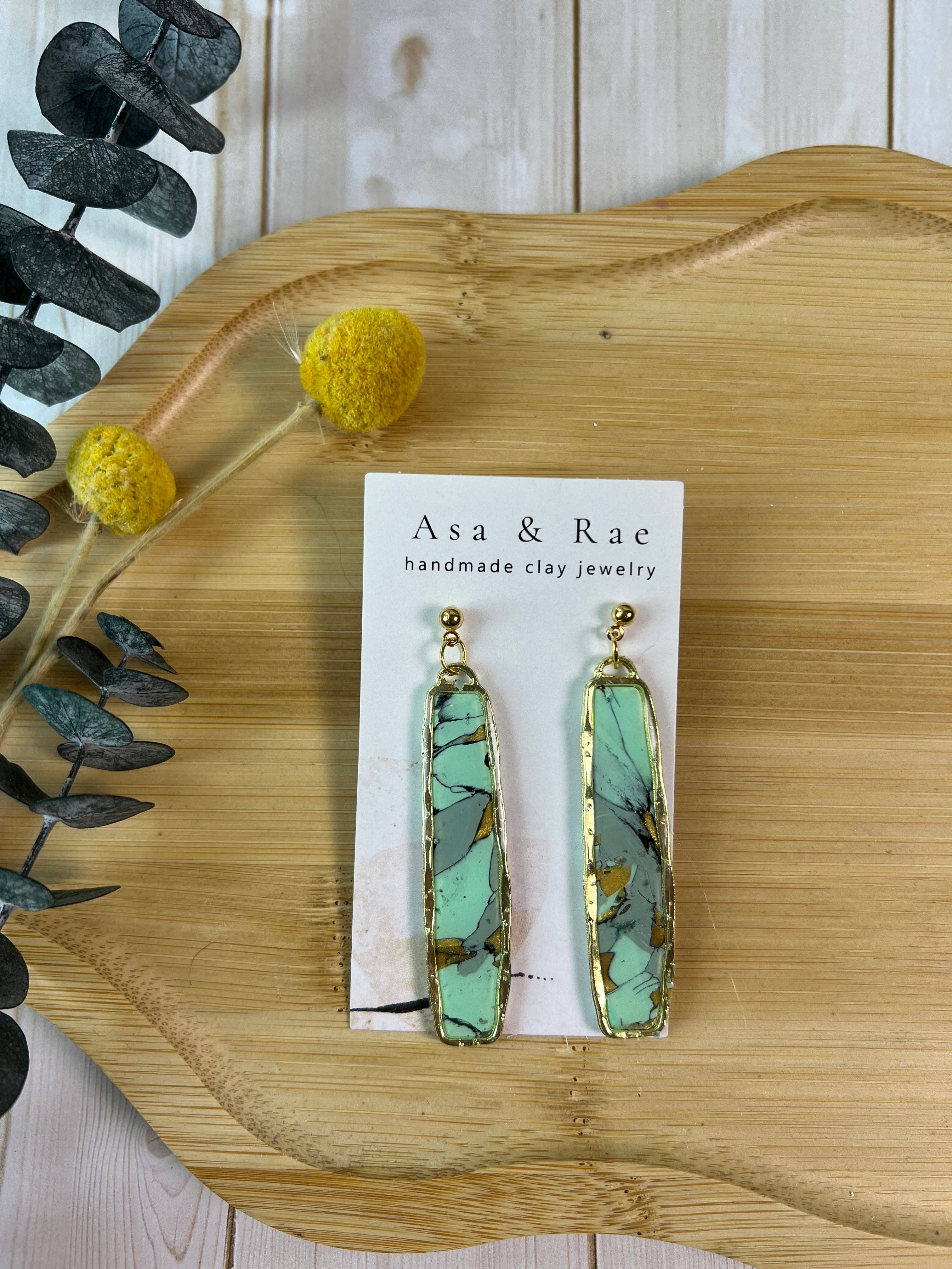Asa&Rae - Wholesale Dangle Earrings - Oblong Rectangle Dangle5