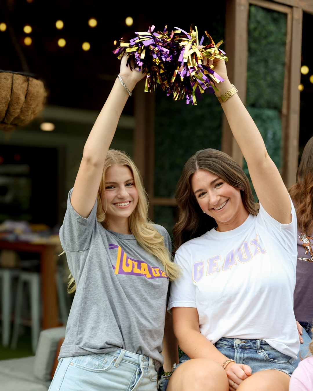 Heather Grey Geaux Pennant T-Shirt for wholesale on Faire3