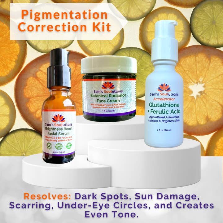 Conjunto de Correção de Pigmentação por atacado de Sam's Soulutions Plant-Based Beauty
