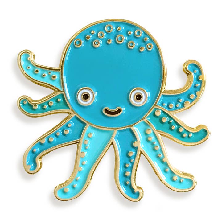 Night Owl Paper Goods - Wholesale Lapel Pin/Button - Sea Critter Enamel Pin Gift Set