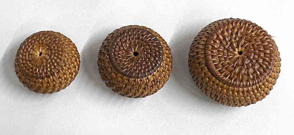 The Niger Bend - Wholesale Basket - Small Vietnamese Rattan Covered Basket - 3 sizes5