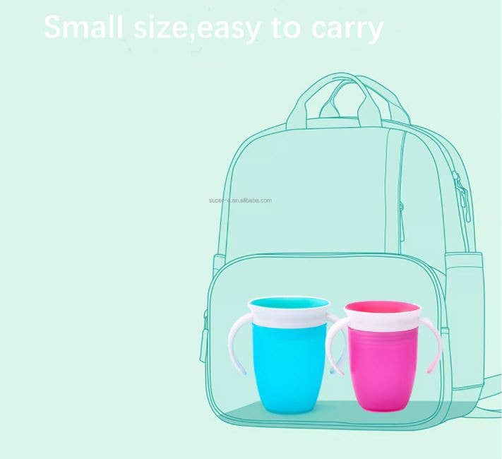 Mix Match Colors Baby Learning Drinking Cup 360 Degree Non Spill Trainer for wholesale on Faire4