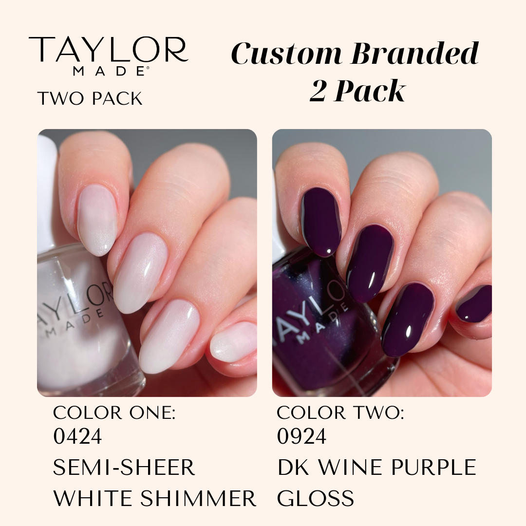Taylor Made Polish – wholesale Nail polish – Custom Nail Polish: 2 Pack Long-wearing + Vegan + Non-toxic199