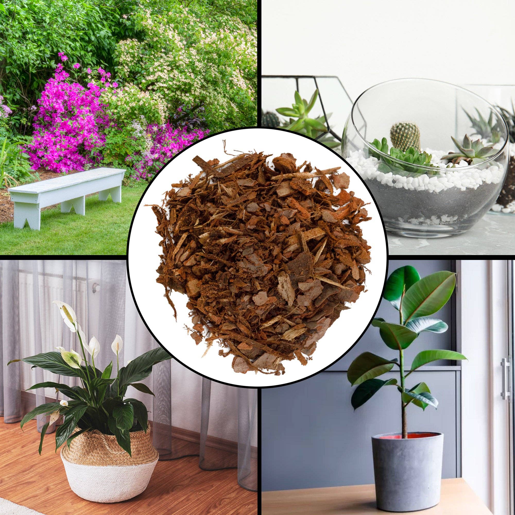 Kurated Korner – wholesale Planting/potting soil – Soil Sunrise 100% Natural Pine Bark Mulch Nuggets3