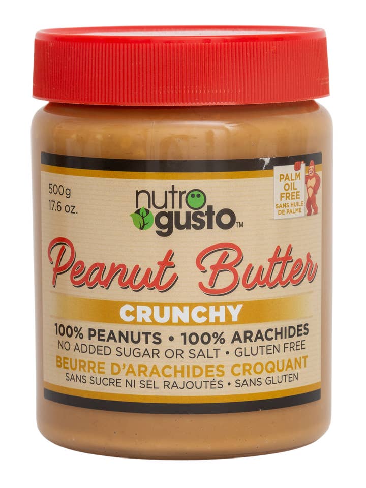 NutroGusto Crunchy Peanut Butter 500g for wholesale by NutroGusto