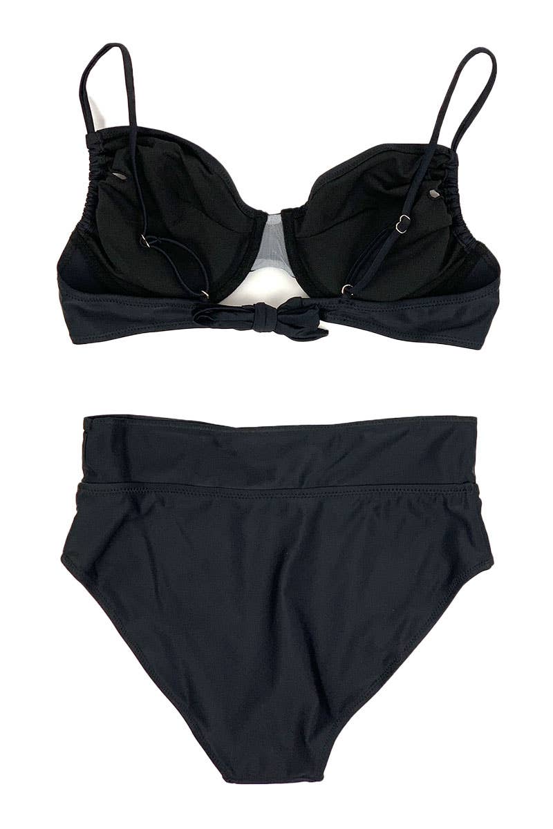 Belle Com'Elle - Venta al por mayor Traje de baño de dos piezas - Mujer - Traje de baño de bikini de cintura alta de talla grande/SY23387