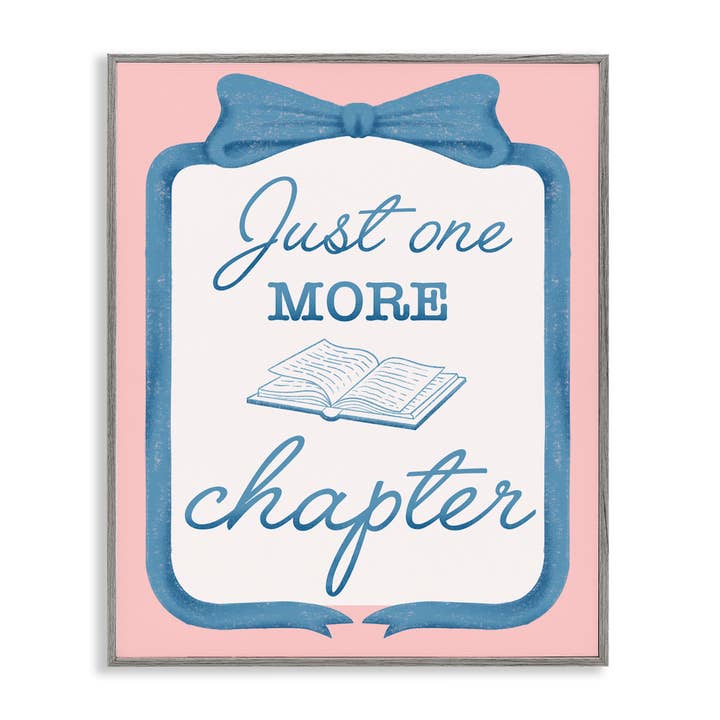 Stupell Industries - Wholesale Wall Sign - Chic Just One More Chapter - Framed Wall Art20