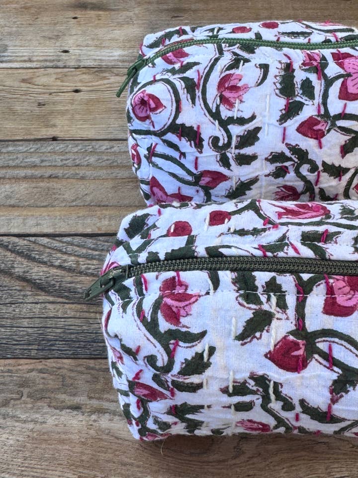 Baumwollene Puffige Reißverschlusstaschen für den Großhandel von Belle's Nest