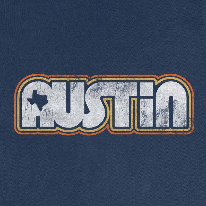 Gusto Graphic Tees - Wholesale Screen Printed T-Shirt - Unisex - Retro Austin T-shirt | Comfort Colors 1717 | Austin TX4