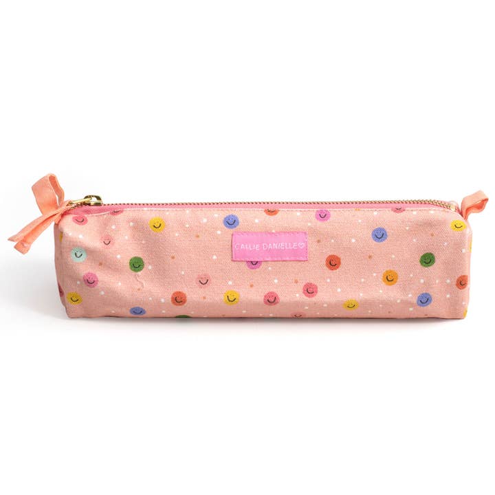 Happy Day Smiley Pencil Pouch for wholesale by Callie Danielle