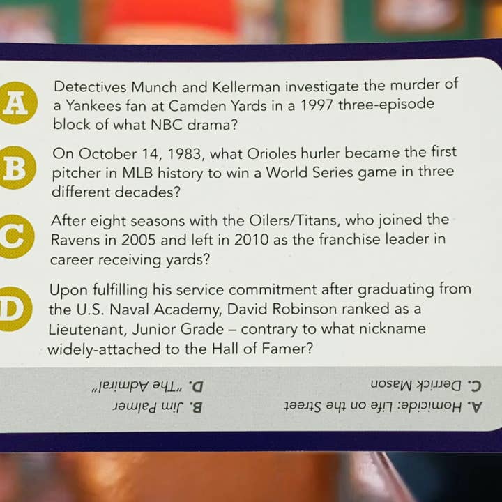 You Gotta Know Games - Wholesale Card Game - You Gotta Know Baltimore - Sports Trivia Game (6)