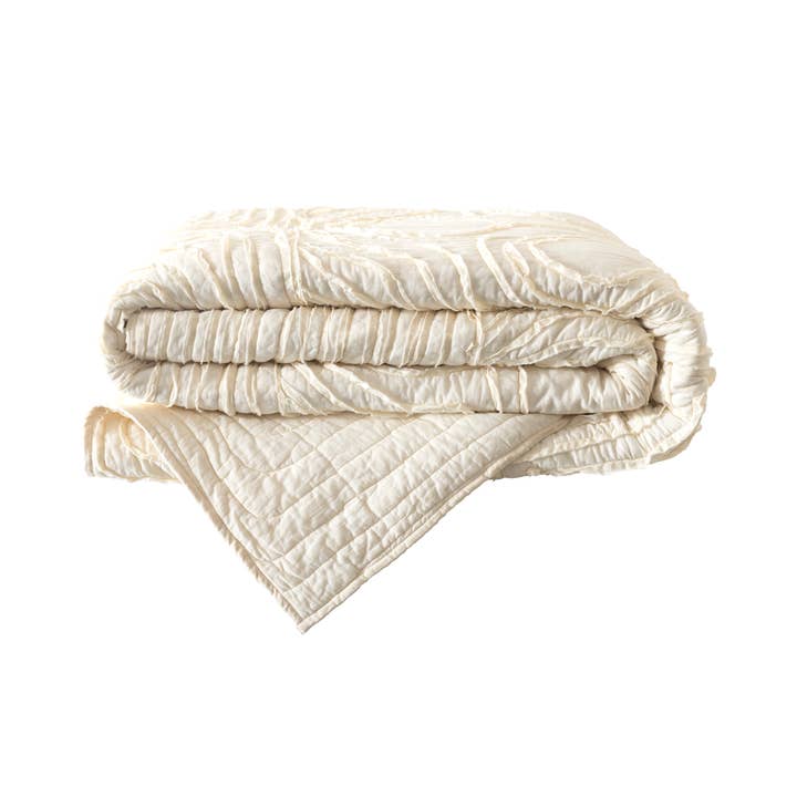 Pearl Quilt 92"x96" for wholesale by Neem Living