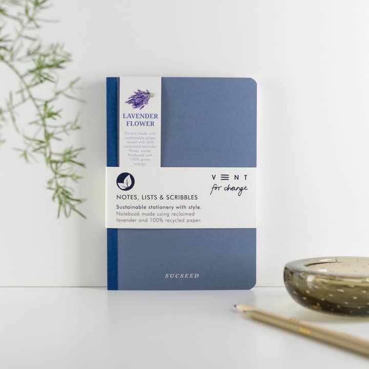 VENT for Change - Wholesale Notebook - Notebook A5 Recycled Paper SUCSEED Starter Pack x 12