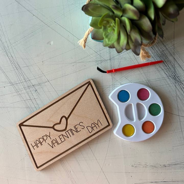 Novotny Designs - Wholesale DIY Craft Kit - Valentine's Day Mail Watercolor Craft Kit1