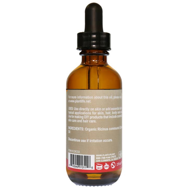 Plantlife - Vente Huile pour le bain/corps - Huile de ricin 2 oz1