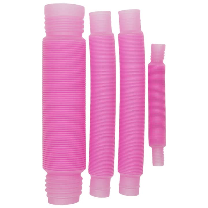 Cap Zone - Wholesale Fidget Toy - Kids - Glow In Dark 3 PC Neon Pop Snap Stretch Accordion Tube2