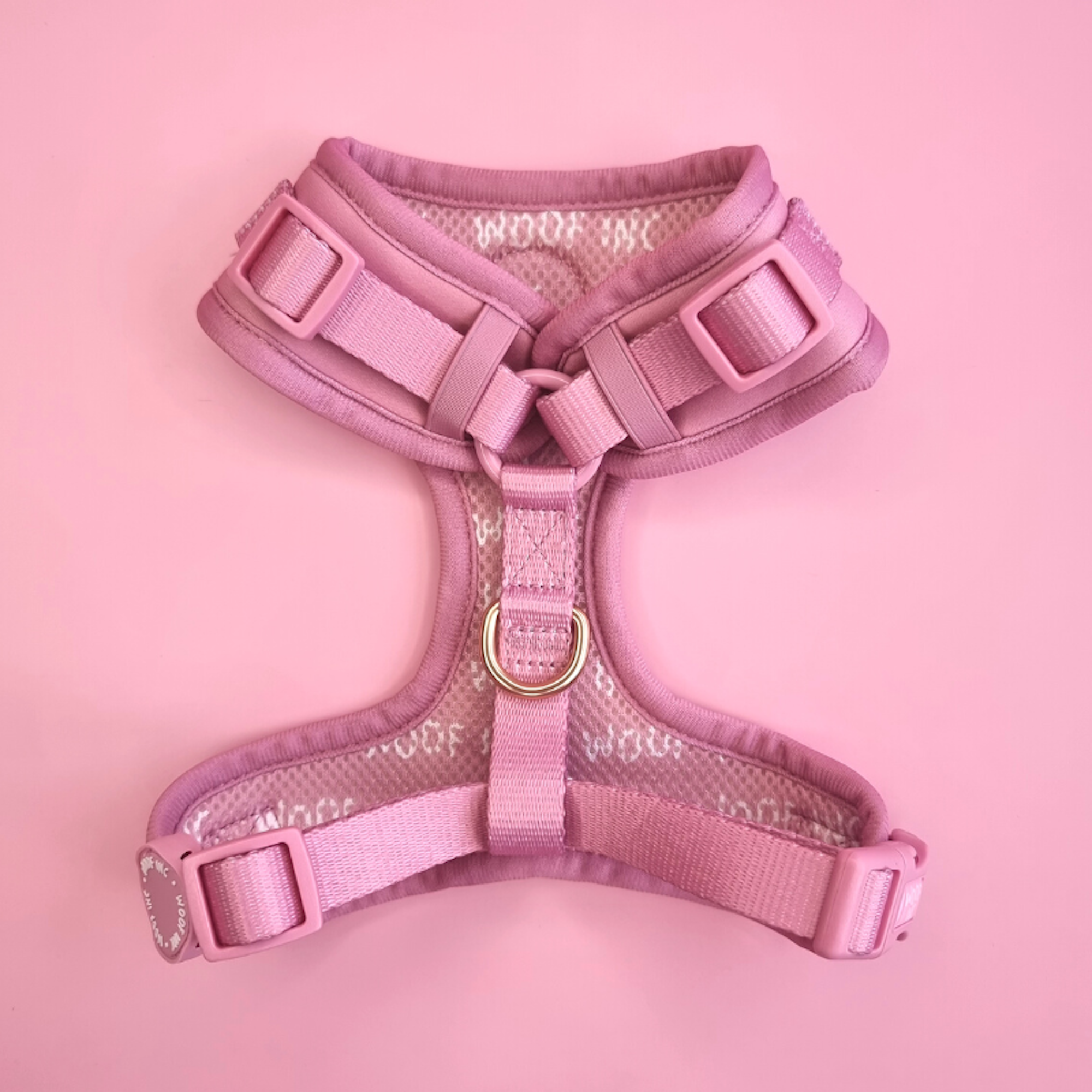 WOOF INC - Wholesale Pet Harness - Dog - Dusty Pink Adjustable Dog Harness5