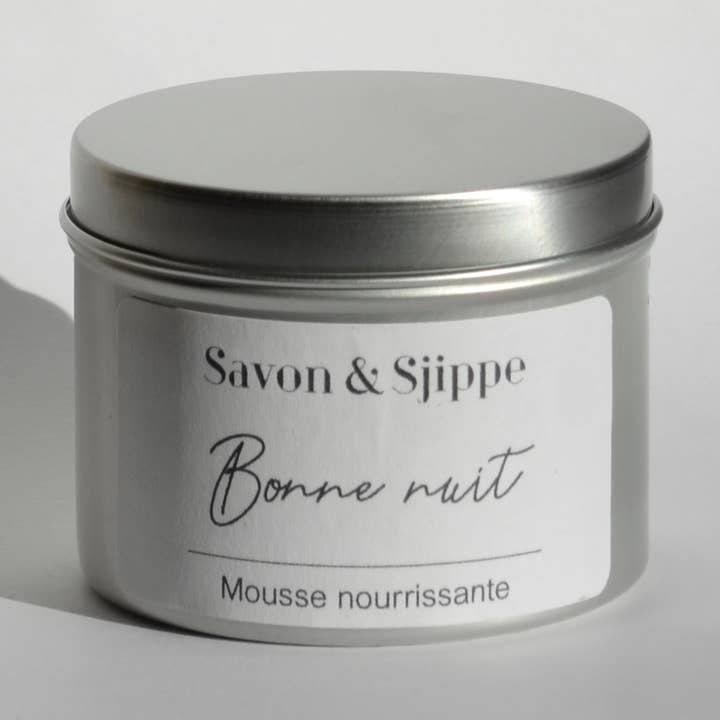 Mousse nourrissante 'Bonne nuit' pour la vente par Savon & Sjippe