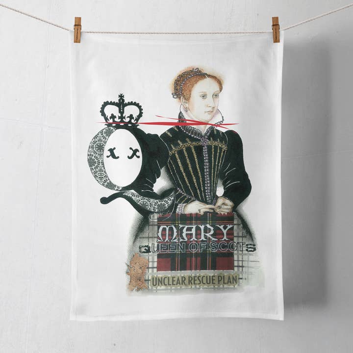Strofinaccio Mary Queen of Scots per la vendita all'ingrosso da parte di Dead Queens Style