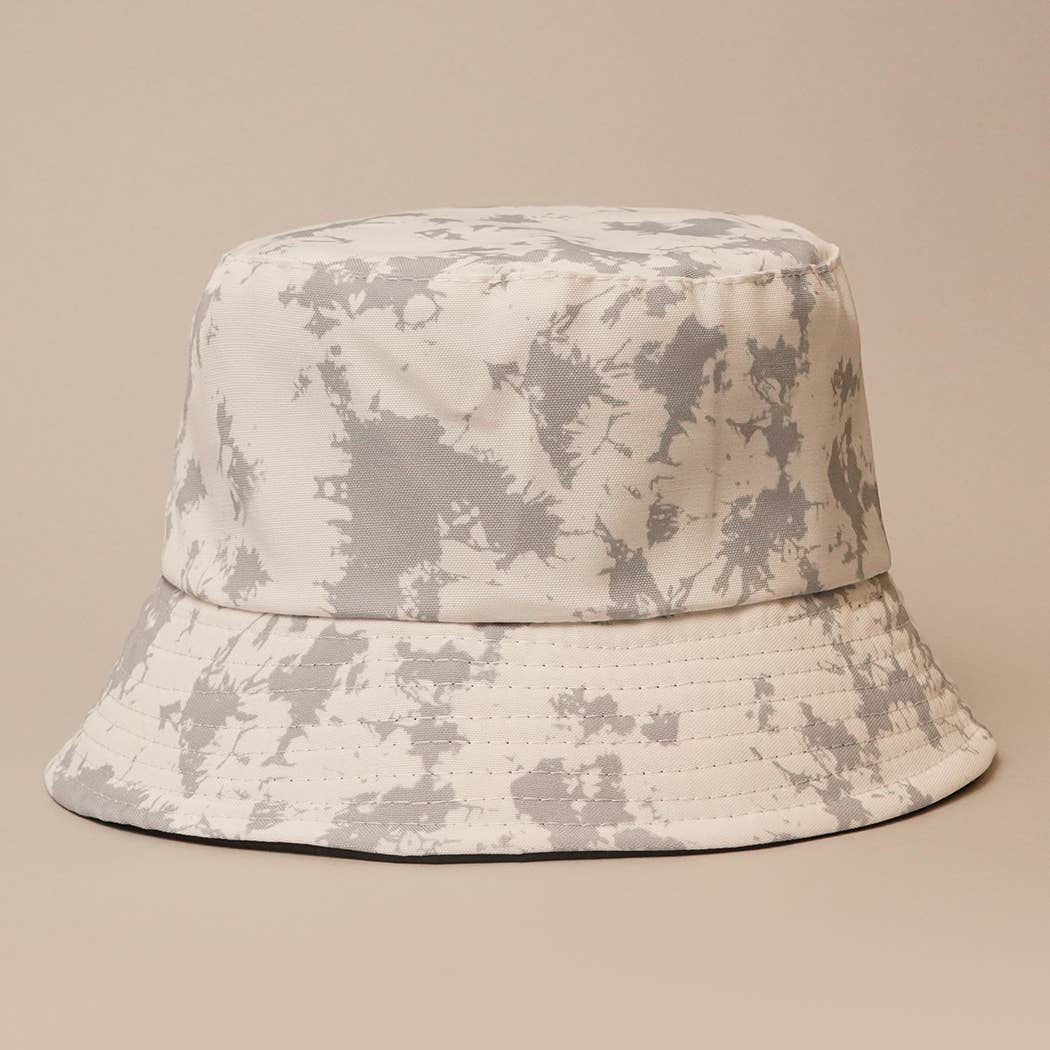 Fashion City - Wholesale Bucket Hat - Women's - Tie-Dye Pattern Reversible Bucket Hat0
