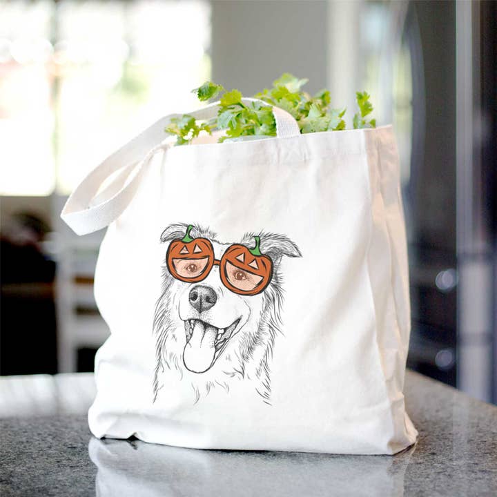 Macaroni the Border Collie - Sac fourre-tout pour la vente par Inkopious
