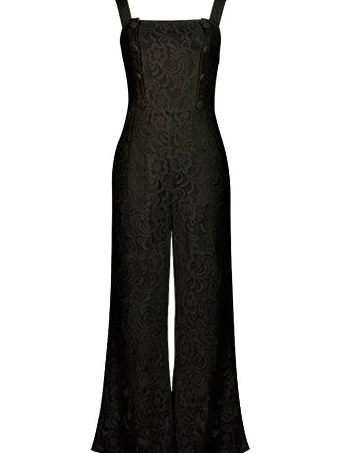 Elegante mono de encaje con forma de estrella en negro 042624 para venta al por mayor de CHIC STAR