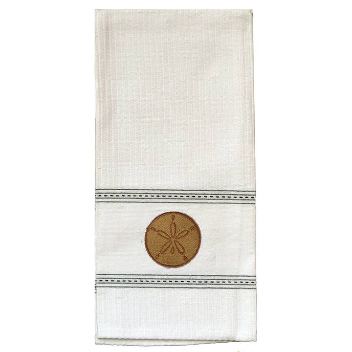 Zand Dollar Premium Geborduurde Keukendoeken. Min Dozijn voor wholesale door Taylor & Co. - The Taylor Collection