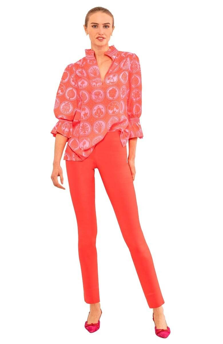 Gretchen Scott LLC - Wholesale Tunic - Women's - Ruffleneck Tunic - Circle of Love8