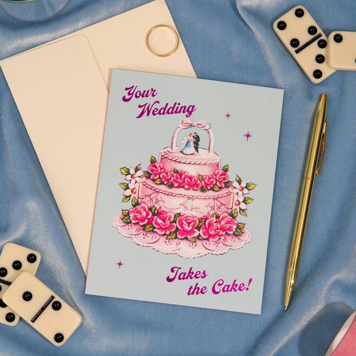 Lucky Goods Paper – Großhandel Hochzeitskarte – Hochzeit ist das Sahnehäubchen – Folien-Hochzeitskarte1