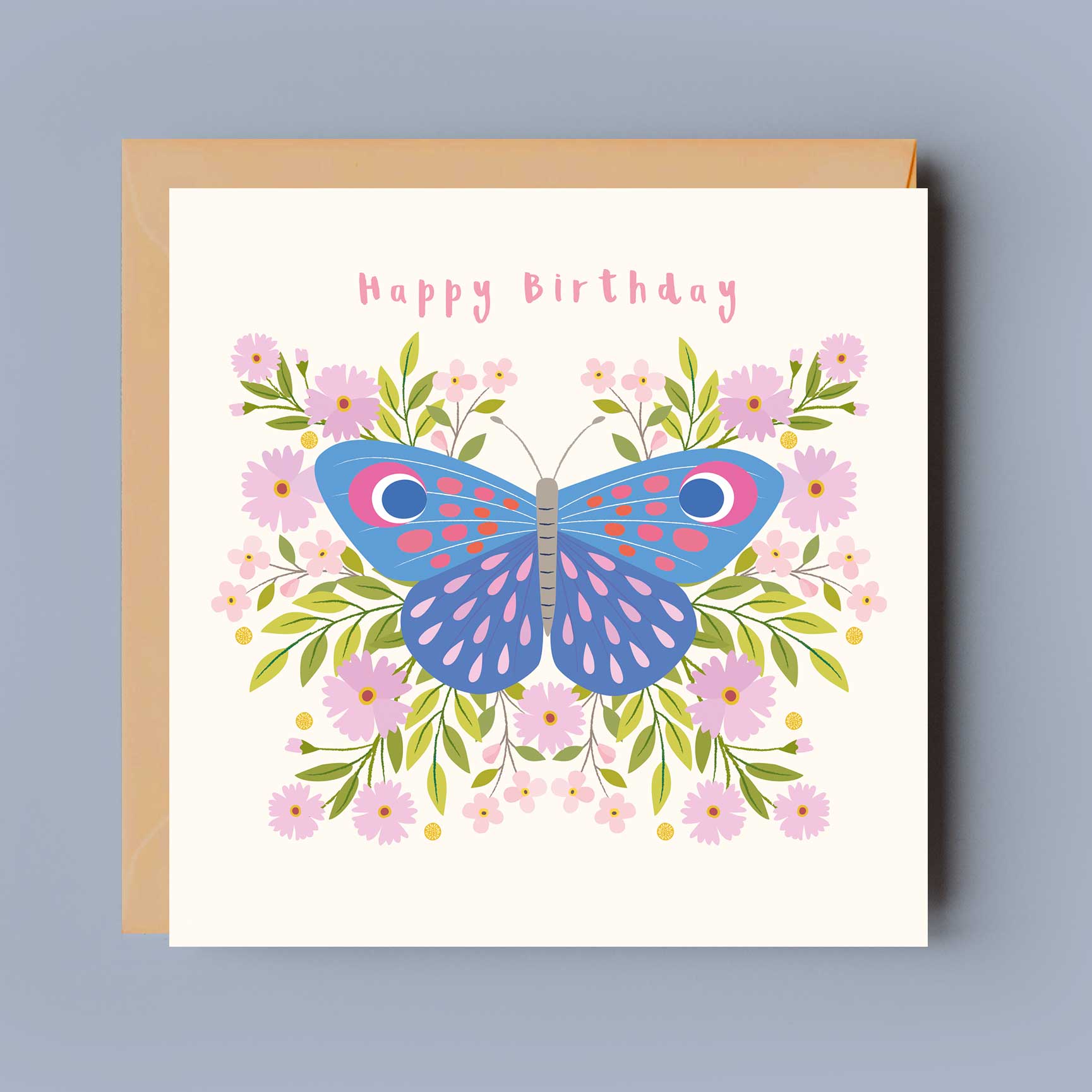 Klara Hawkins - Wholesale Birthday Card - Happy Birthday Female Butterfly Card