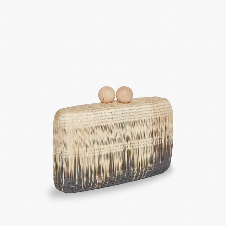 Kayu - Wholesale Clutch Bag - Women's - Akna Woven Straw Ombre Clutch Bag7