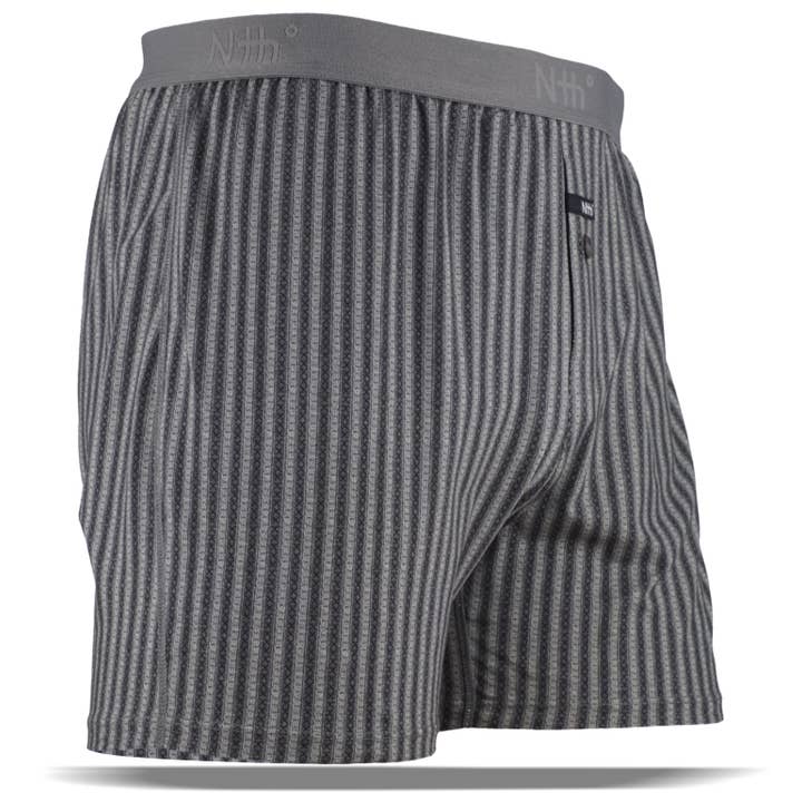 Hand Knit Stripe Boxer In Pima Cotton for wholesale by Nth Degree Underwear