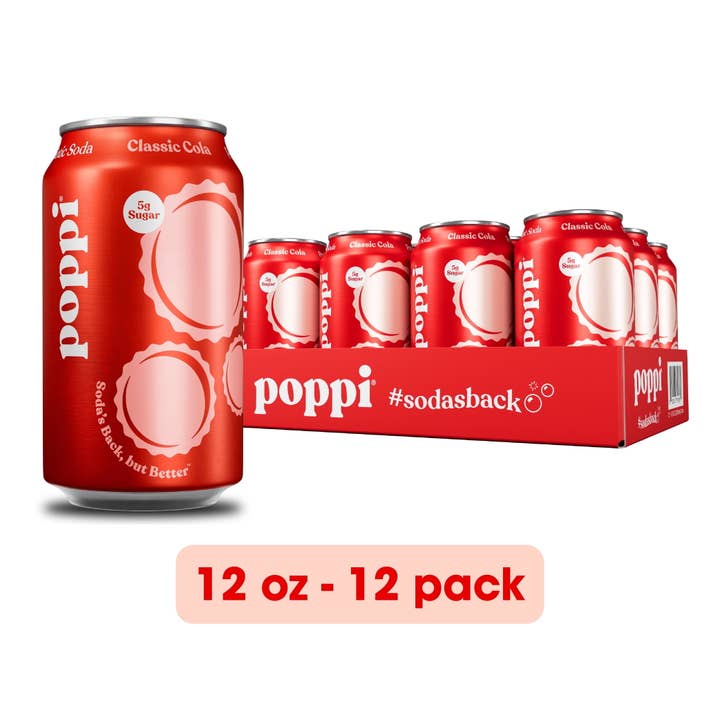 Poppi Classic Cola 12/12OZ for wholesale by L&F Universal Goods
