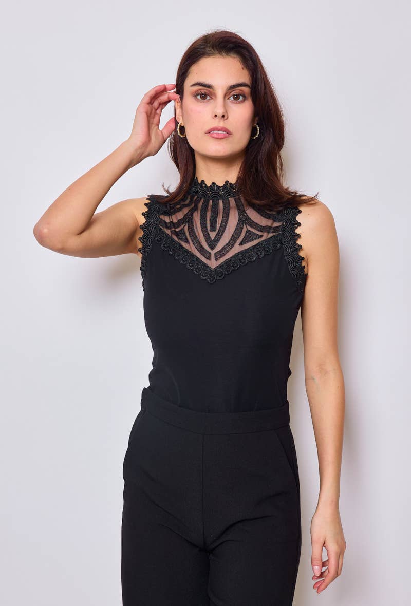 LULUMARY - Vendita all'ingrosso Camicetta - Donna - Top in pizzo H06118