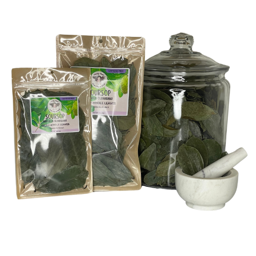 Witchy Pooh's Exotic Teas & Herbs – Chá solto por atacado – Chá de folha inteira de graviola Witchy Pooh's - sem cafeína4