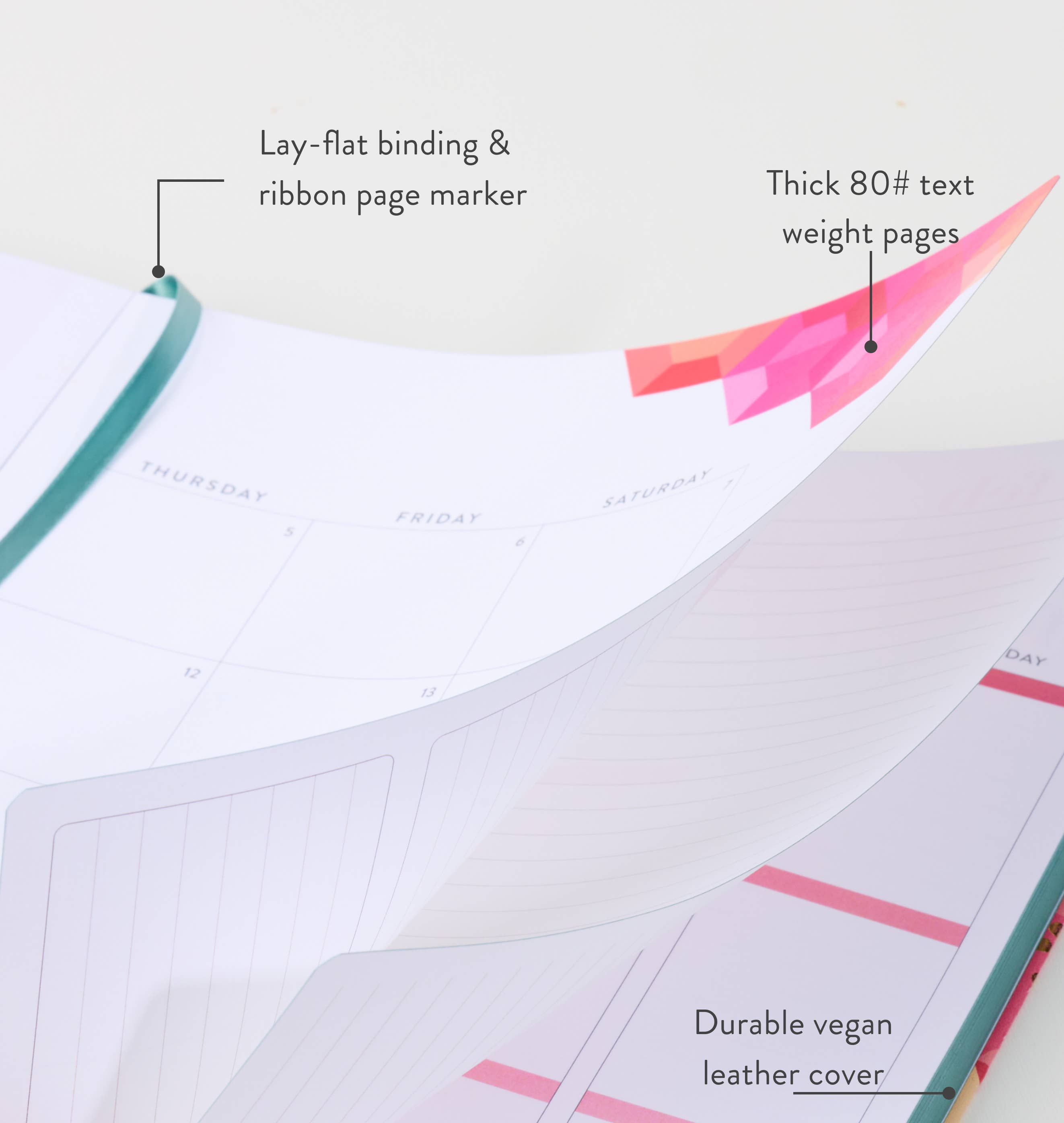 Erin Condren Design - Vente Agendas - LifePlanner relié souple 8x10 - Hexagone, horaire1