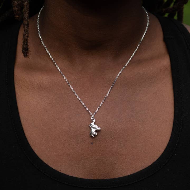 Scream Pretty - Recycled Sterling Silver Jewellery - Wholesale Pendant/Charm Necklace - Roller Skate Necklace5