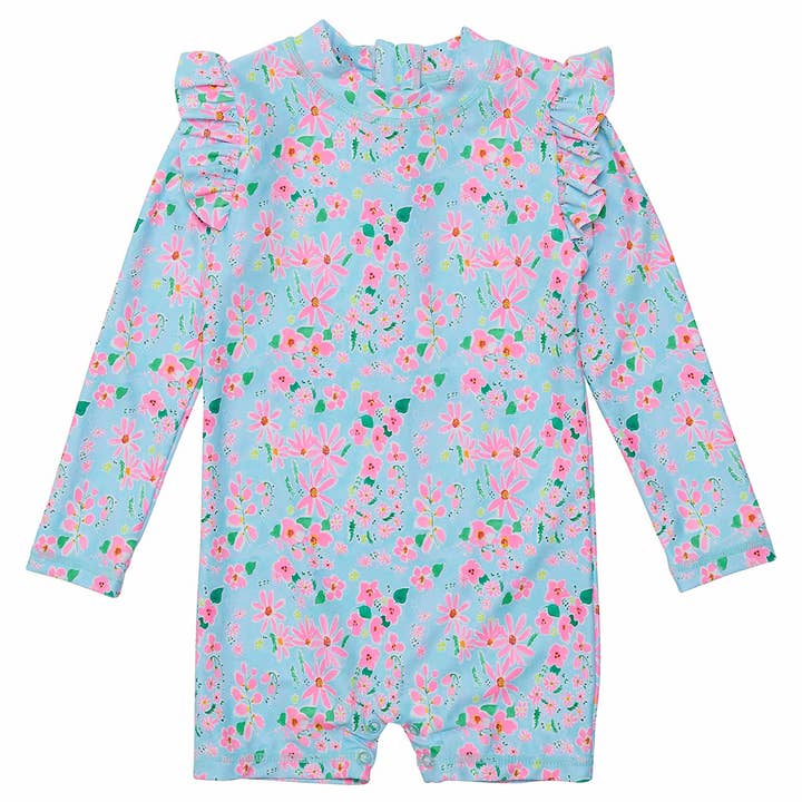 Snapper Rock Swimwear UPF50+ - Wholesale Zwempak - Baby - Daisy Chain LS zonnepak