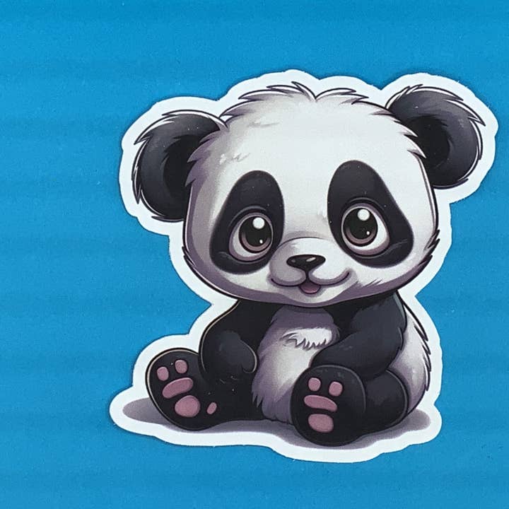 Adesivo in vinile impermeabile Ben Panda per la vendita all'ingrosso da parte di Something Personal