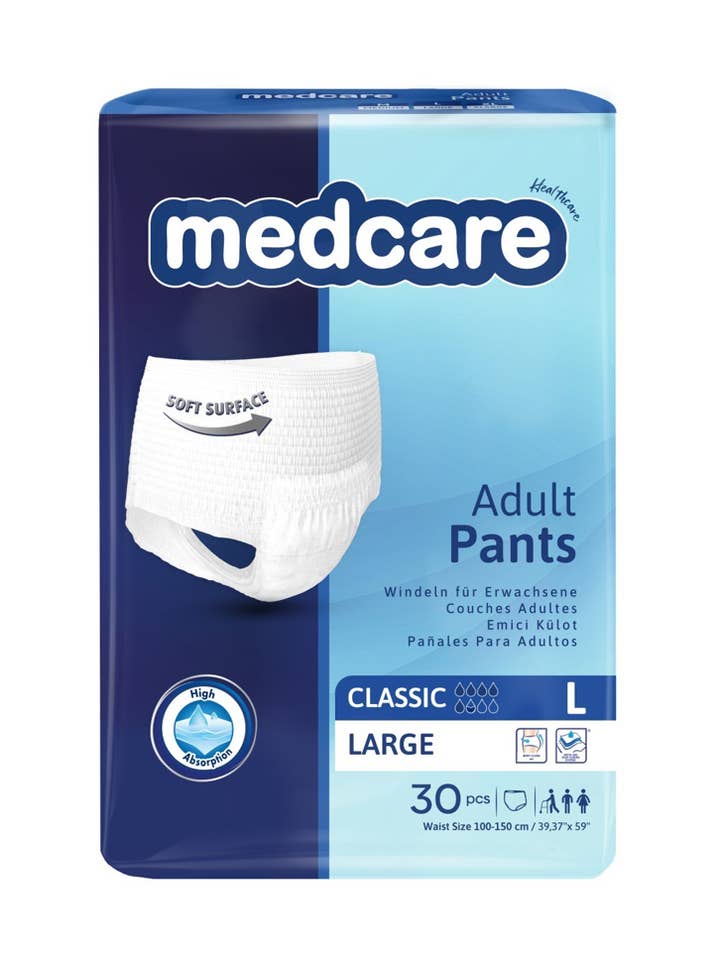 Medcare Culotte Adulte Grande Taille (39,37" – 59,05") pour la vente par Dicamedcare Solutions