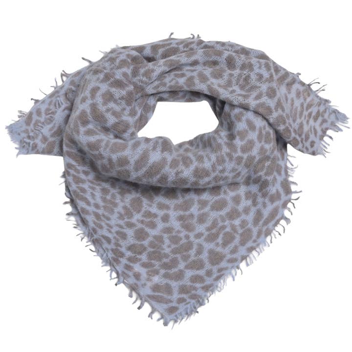 Cashmere Bandana Leo-cs i ljusblå för wholesale av cute stuff GmbH
