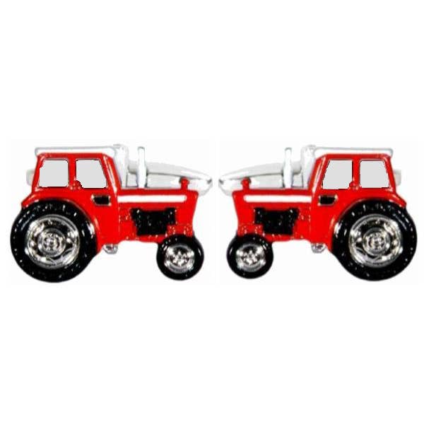 Dalaco - incorporating David Aster - Wholesale Cufflinks - Red Tractor Rhodium Plated Cufflinks