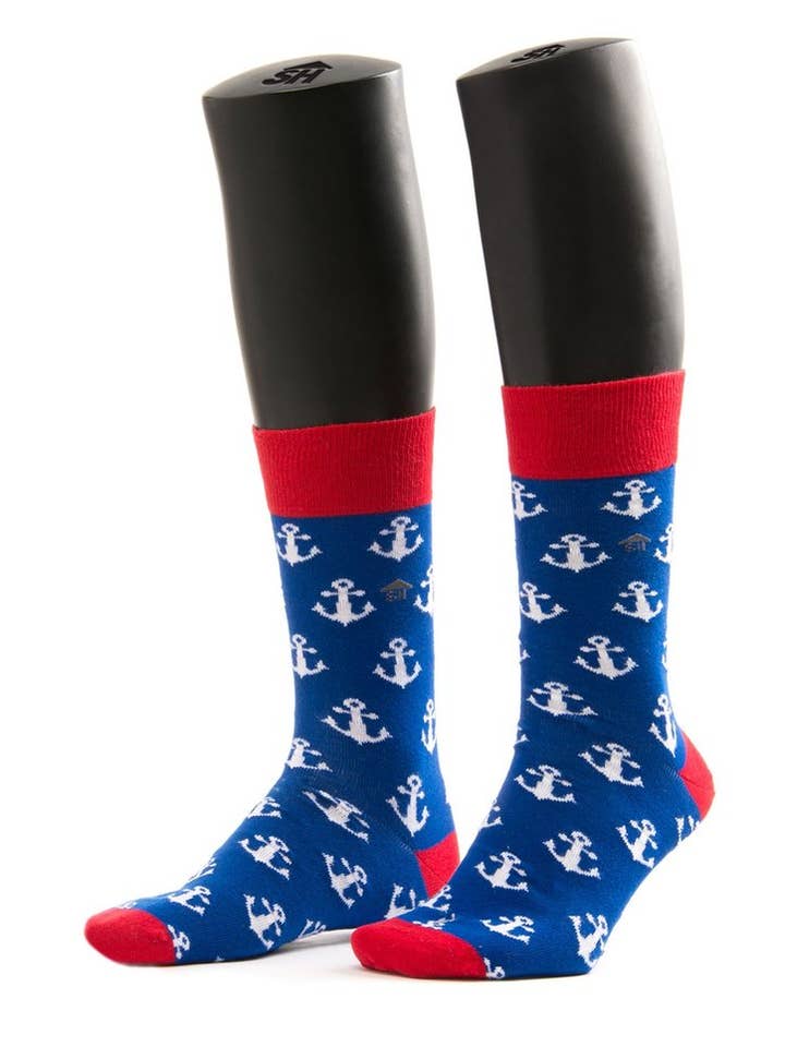 CalzeMie - Wholesale Socks - Unisex - Anchor Design Socks0