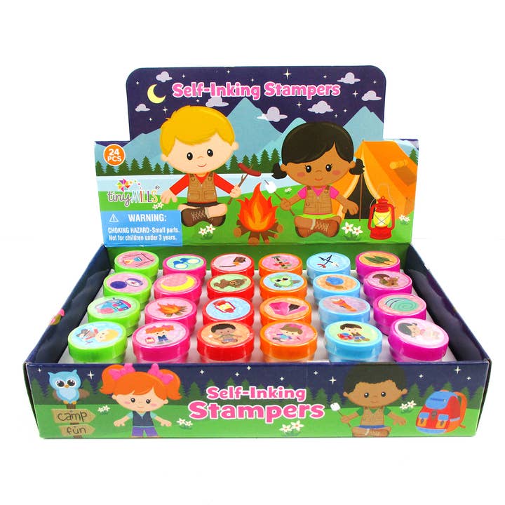 Camping Stampers for Kids for wholesale by Tiny Mills