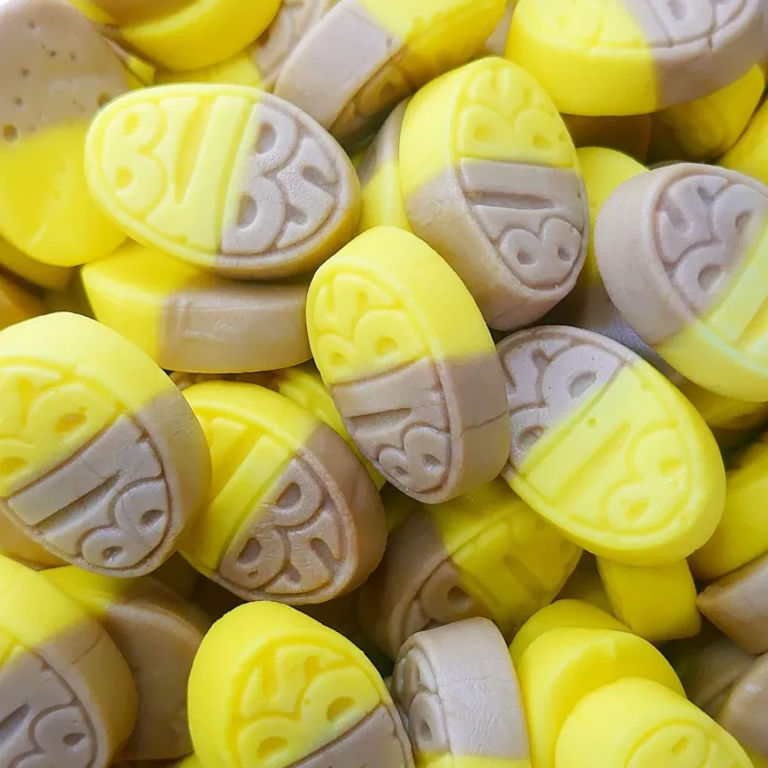 Nordicbangers - Swedish Candy Supply - Wholesale Taffy - Swedish Candy - Bubs Banana Mini 3 Kg / 6.61lbs3